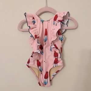 Pink Chicken Rocket Pop Bathing Suit